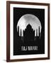 Taj Mahal Landmark Black-null-Framed Art Print