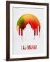 Taj Mahal Landmark Red-null-Framed Art Print