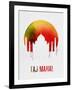 Taj Mahal Landmark Red-null-Framed Art Print