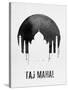 Taj Mahal Landmark White-null-Stretched Canvas