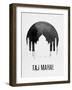 Taj Mahal Landmark White-null-Framed Art Print