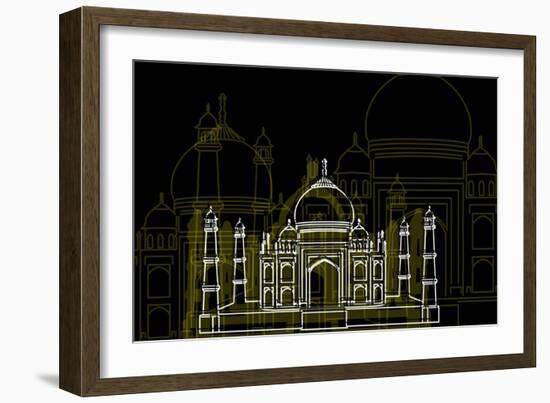 Taj Mahal Night-Cristian Mielu-Framed Art Print