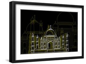 Taj Mahal Night-Cristian Mielu-Framed Art Print