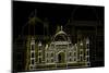 Taj Mahal Night-Cristian Mielu-Mounted Art Print