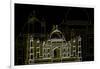 Taj Mahal Night-Cristian Mielu-Framed Art Print