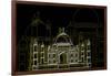 Taj Mahal Night-Cristian Mielu-Framed Art Print