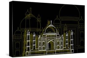 Taj Mahal Night-Cristian Mielu-Stretched Canvas