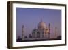 Taj Mahal North Side Viewed across Yamuna River at Sunset, Agra, Uttar Pradesh, India, Asia-Peter Barritt-Framed Photographic Print