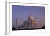 Taj Mahal North Side Viewed across Yamuna River at Sunset, Agra, Uttar Pradesh, India, Asia-Peter Barritt-Framed Photographic Print