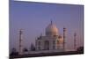 Taj Mahal North Side Viewed across Yamuna River at Sunset, Agra, Uttar Pradesh, India, Asia-Peter Barritt-Mounted Photographic Print