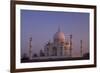 Taj Mahal North Side Viewed across Yamuna River at Sunset, Agra, Uttar Pradesh, India, Asia-Peter Barritt-Framed Photographic Print