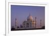 Taj Mahal North Side Viewed across Yamuna River at Sunset, Agra, Uttar Pradesh, India, Asia-Peter Barritt-Framed Photographic Print