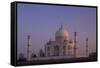 Taj Mahal North Side Viewed across Yamuna River at Sunset, Agra, Uttar Pradesh, India, Asia-Peter Barritt-Framed Stretched Canvas