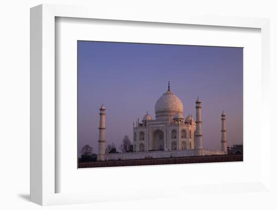 Taj Mahal North Side Viewed across Yamuna River at Sunset, Agra, Uttar Pradesh, India, Asia-Peter Barritt-Framed Photographic Print