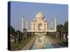 Taj Mahal on the Banks of the Yamuna River, Built by Shah Jahan for His Wife, Agra, India-Robert Harding-Stretched Canvas