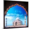 Taj Mahal Palace from Mosque-null-Mounted Art Print