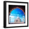 Taj Mahal Palace from Mosque-null-Framed Art Print