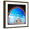 Taj Mahal Palace from Mosque-null-Framed Art Print