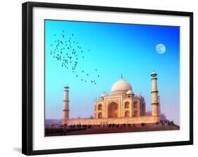 Taj Mahal Palace In India. Indian Temple Tajmahal-SergWSQ-Framed Art Print