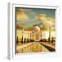 Taj Mahal Palace In India On Sunrise-Andrushko Galyna-Framed Art Print