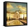 Taj Mahal Palace In India On Sunrise-Andrushko Galyna-Framed Stretched Canvas