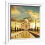 Taj Mahal Palace In India On Sunrise-Andrushko Galyna-Framed Art Print