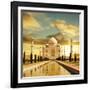 Taj Mahal Palace In India On Sunrise-Andrushko Galyna-Framed Art Print