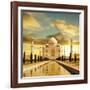 Taj Mahal Palace In India On Sunrise-Andrushko Galyna-Framed Art Print