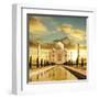 Taj Mahal Palace In India On Sunrise-Andrushko Galyna-Framed Art Print