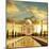 Taj Mahal Palace In India On Sunrise-Andrushko Galyna-Mounted Art Print