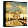 Taj Mahal Palace In India On Sunrise-Andrushko Galyna-Framed Stretched Canvas