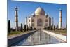 Taj Mahal & Pond in Agra India-null-Mounted Premium Giclee Print