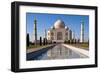 Taj Mahal & Pond in Agra India-null-Framed Art Print