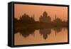 Taj Mahal Reflected in the Yamuna River at Sunset-Doug Pearson-Framed Stretched Canvas