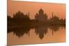 Taj Mahal Reflected in the Yamuna River at Sunset-Doug Pearson-Mounted Photographic Print