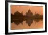 Taj Mahal Reflected in the Yamuna River at Sunset-Doug Pearson-Framed Photographic Print