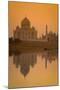 Taj Mahal Reflected in the Yamuna River at Sunset-Doug Pearson-Mounted Photographic Print