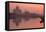 Taj Mahal Reflected in the Yamuna River at Sunset-Doug Pearson-Framed Stretched Canvas