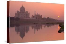 Taj Mahal Reflected in the Yamuna River at Sunset-Doug Pearson-Stretched Canvas