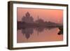 Taj Mahal Reflected in the Yamuna River at Sunset-Doug Pearson-Framed Photographic Print