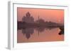 Taj Mahal Reflected in the Yamuna River at Sunset-Doug Pearson-Framed Photographic Print