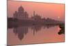 Taj Mahal Reflected in the Yamuna River at Sunset-Doug Pearson-Mounted Photographic Print