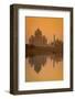 Taj Mahal Reflected in the Yamuna River at Sunset-Doug Pearson-Framed Photographic Print