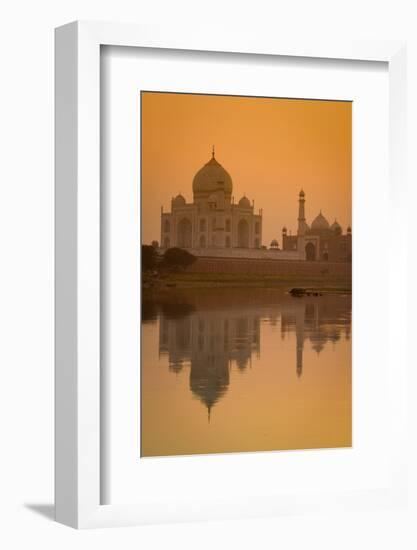 Taj Mahal Reflected in the Yamuna River at Sunset-Doug Pearson-Framed Photographic Print