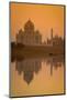 Taj Mahal Reflected in the Yamuna River at Sunset-Doug Pearson-Mounted Photographic Print