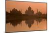 Taj Mahal Reflected in the Yamuna River at Sunset-Doug Pearson-Mounted Photographic Print