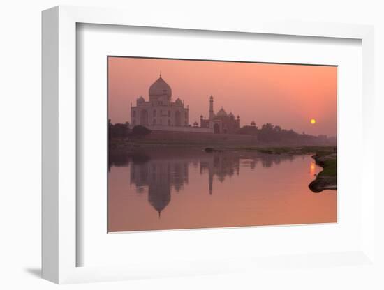 Taj Mahal Reflected in the Yamuna River at Sunset-Doug Pearson-Framed Photographic Print