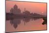 Taj Mahal Reflected in the Yamuna River at Sunset-Doug Pearson-Mounted Photographic Print