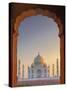 Taj Mahal Sunset-Maurizio Rellini-Stretched Canvas