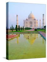 Taj Mahal Temple at Sunrise, Agra, India-Bill Bachmann-Stretched Canvas